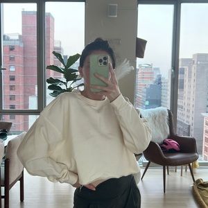 We Wore What Boxy Off White Sweater